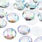 John Bead 25mm AB Acrylic Round Flat Back Rhinestones, 100ct.